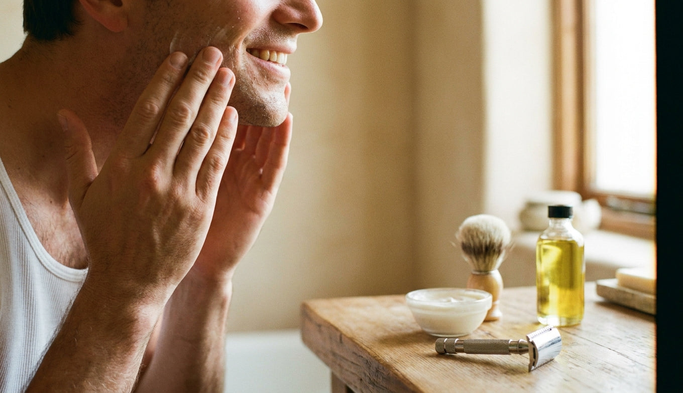 Messieurs : 4 étapes pour éviter la peau sèche après le rasage