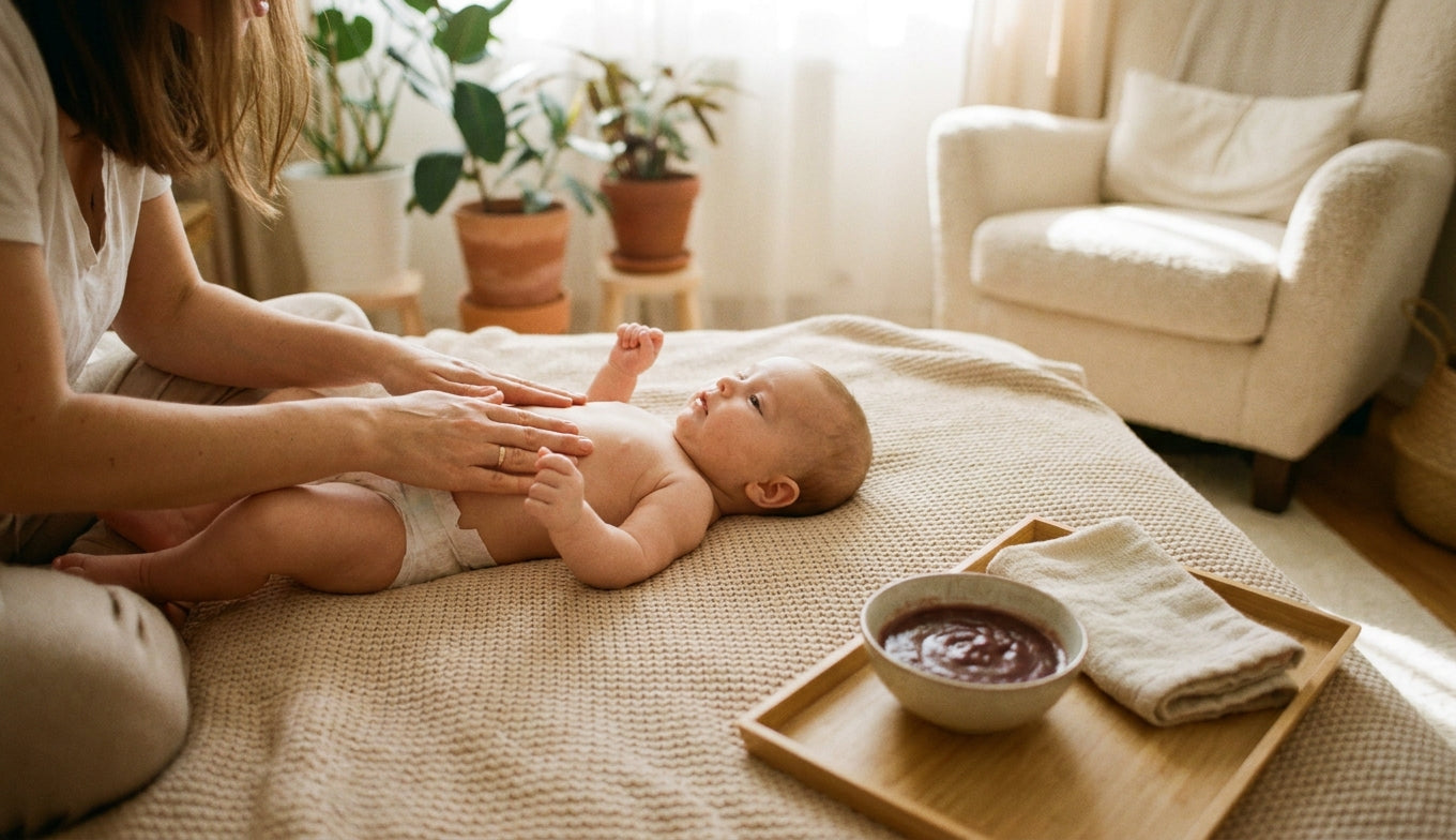 Constipation du bébé : causes, symptômes et solutions douces